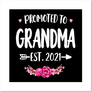 Promoted To Grandma Est. 2021 Posters and Art